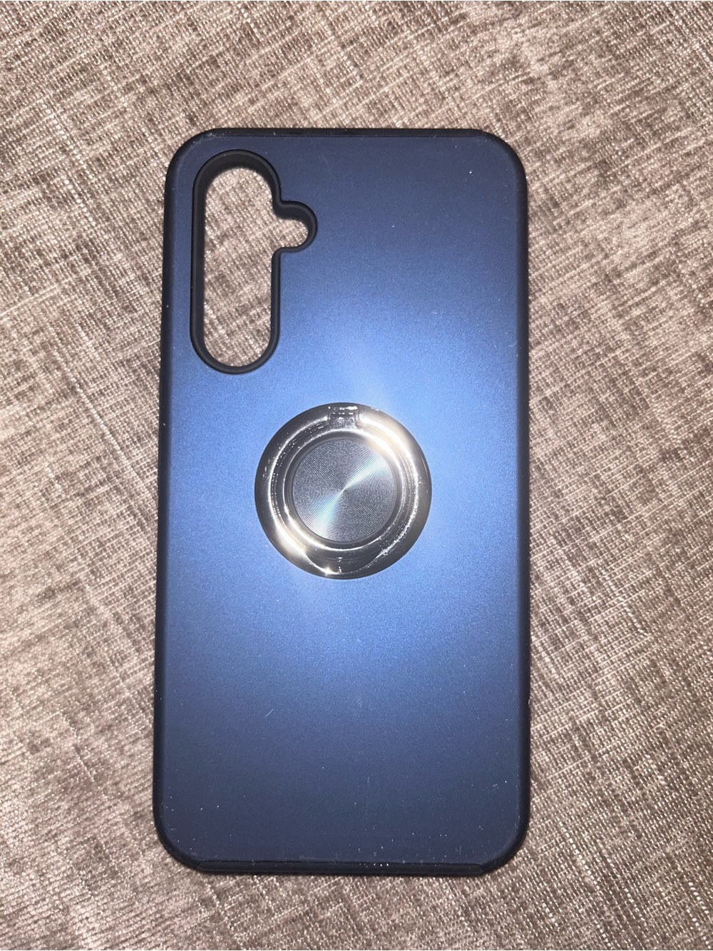 A54 phone case Blue Phone Case with Built-in Ring Holder - Electronics Accessory